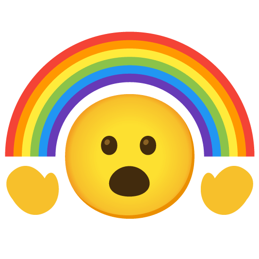 open mouth rainbow