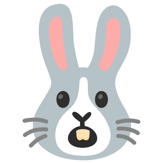 open mouth rabbit