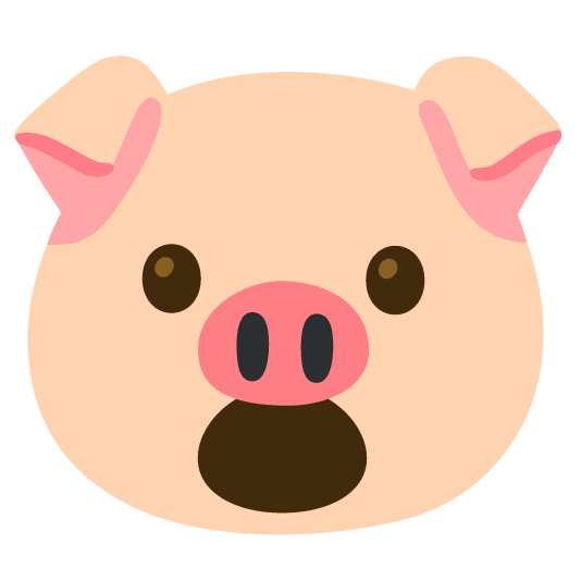 open mouth pig