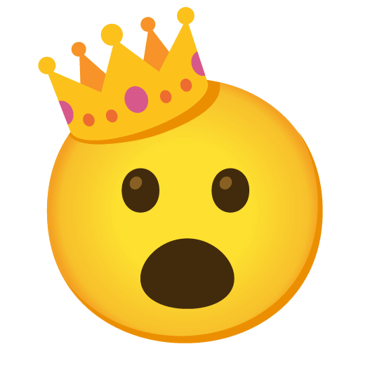 open mouth crown