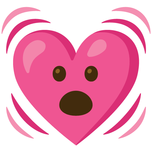 open mouth heartbeat