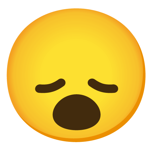 open mouth disappointed