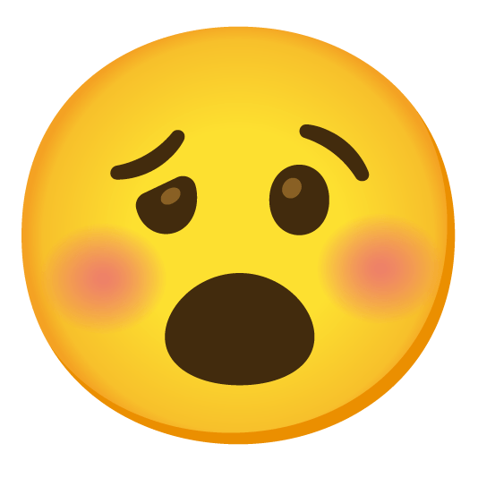 open mouth woozy face