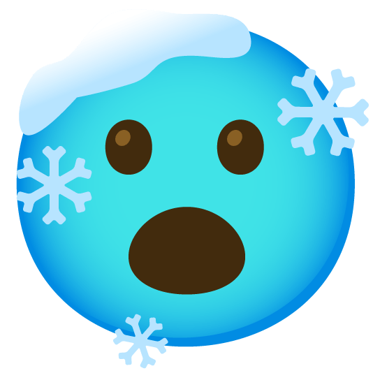 open mouth cold face