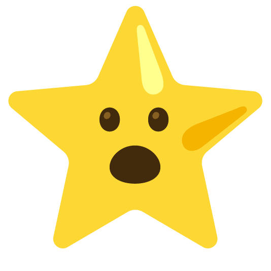 open mouth star