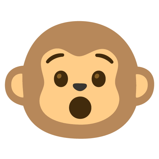 hushed monkey face