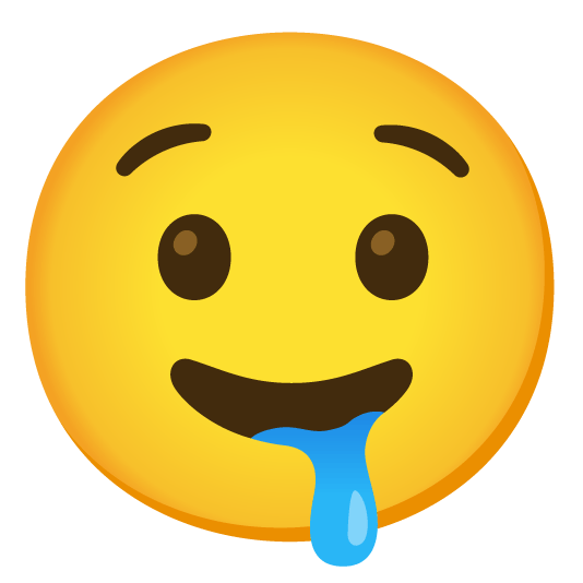 hushed drooling face