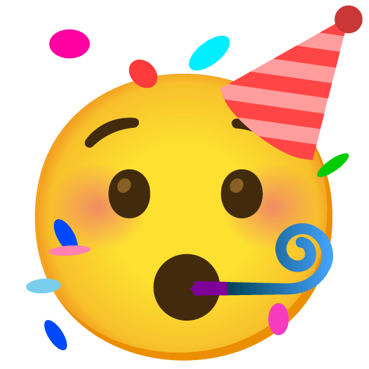 hushed partying face