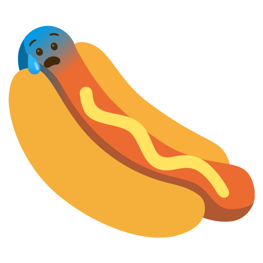 cold sweat hotdog