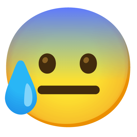 cold sweat neutral face