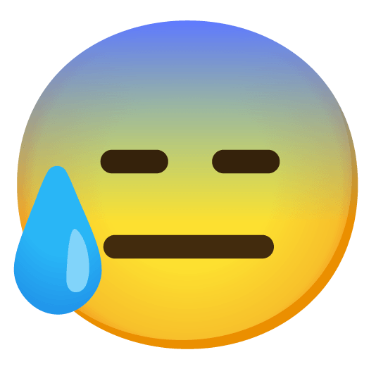 cold sweat expressionless