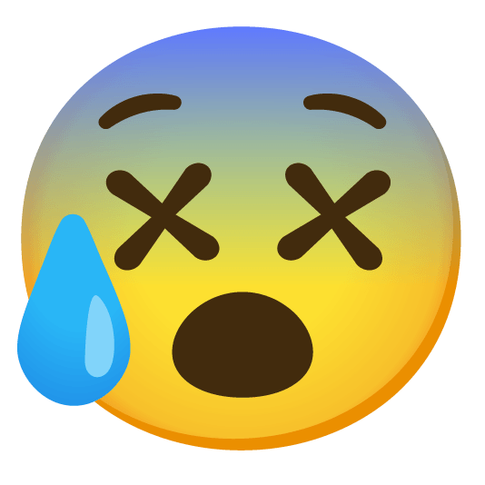 cold sweat dizzy face