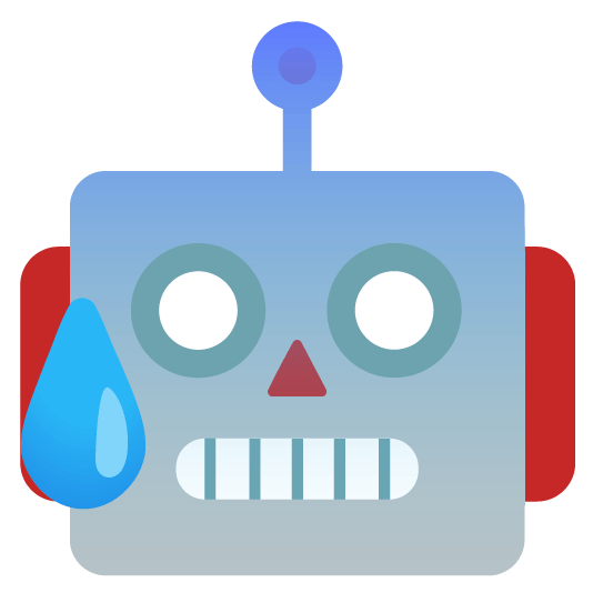 cold sweat robot face