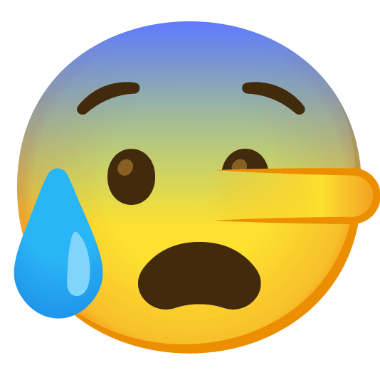 cold sweat lying face