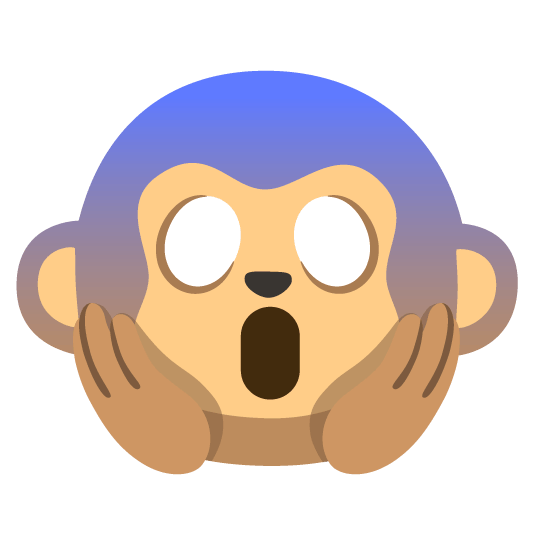 scream monkey face