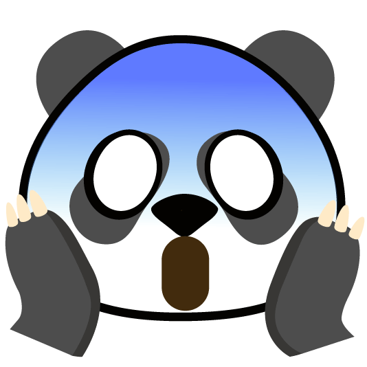 scream panda face