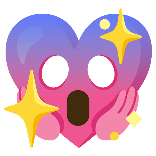 scream sparkling heart