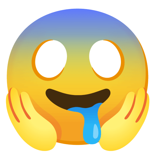 scream drooling face