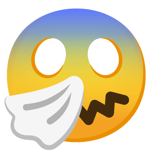 scream sneezing face