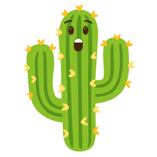 astonished cactus