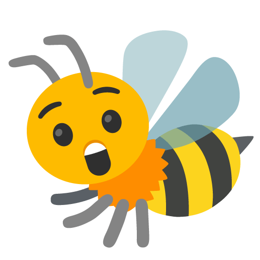 astonished bee