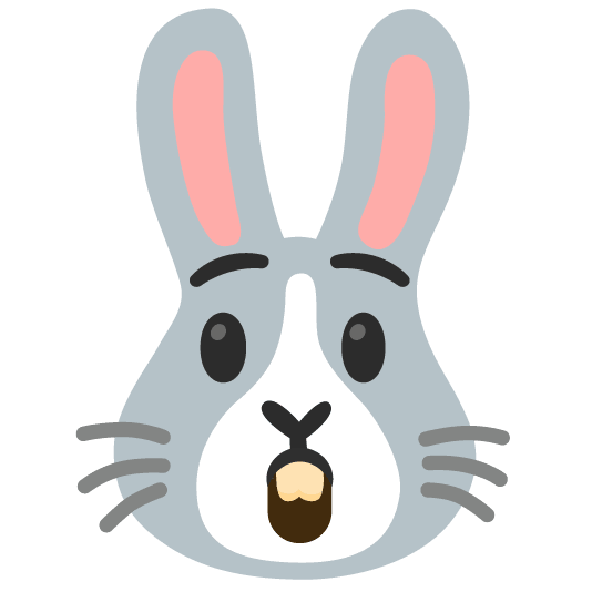astonished rabbit