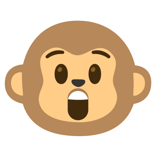 astonished monkey face