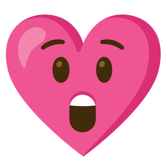 astonished gift heart