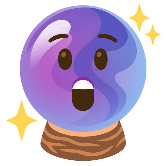 astonished crystal ball