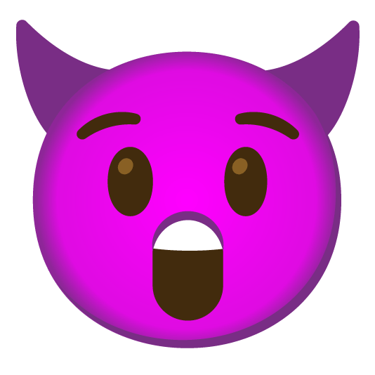 astonished smiling imp