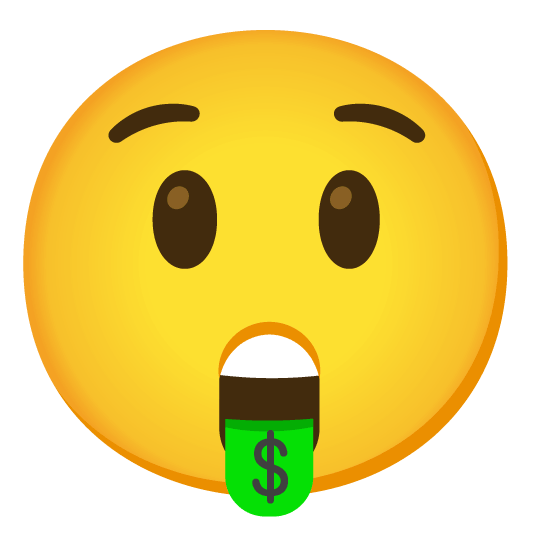 astonished money mouth face