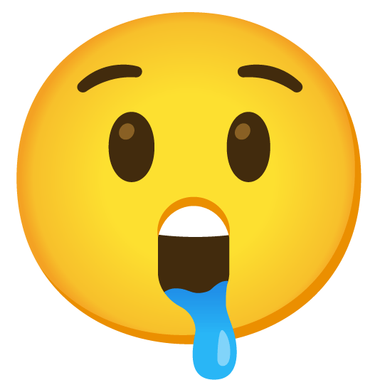 astonished drooling face