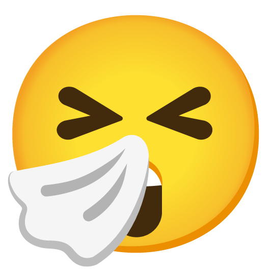 astonished sneezing face