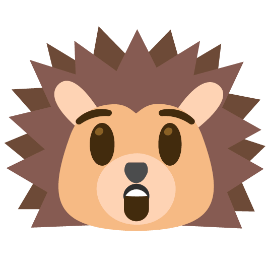 astonished hedgehog