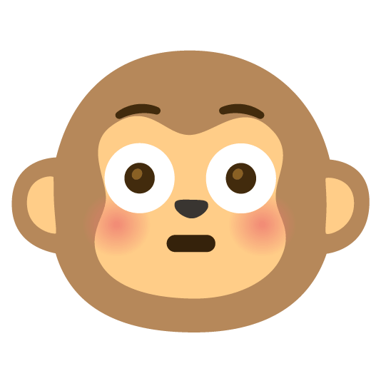 flushed monkey face