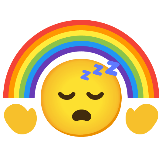 sleeping rainbow