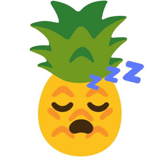 sleeping pineapple