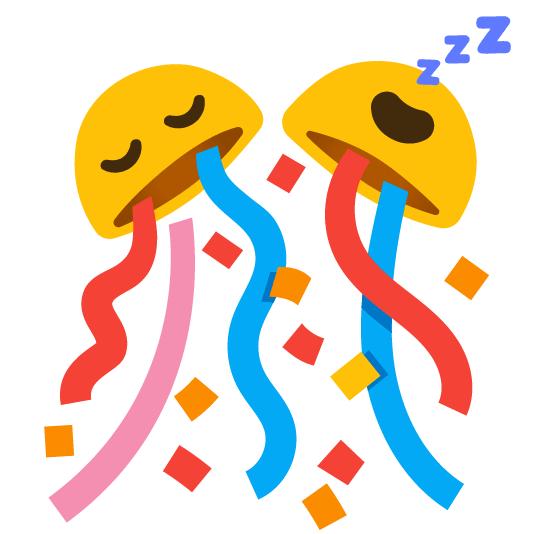 sleeping confetti ball