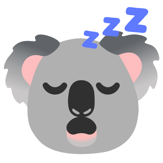 sleeping koala