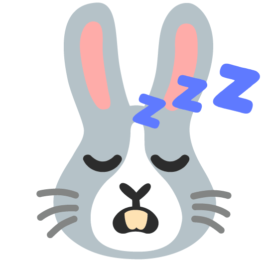 sleeping rabbit