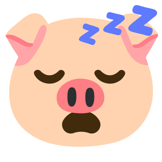 sleeping pig