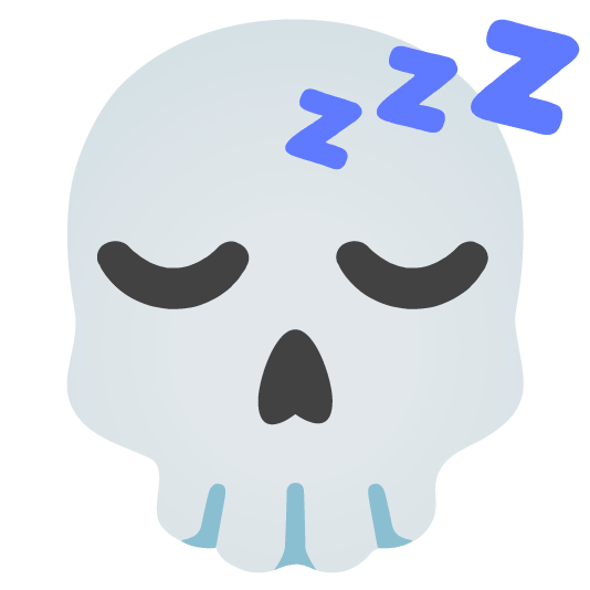 sleeping skull