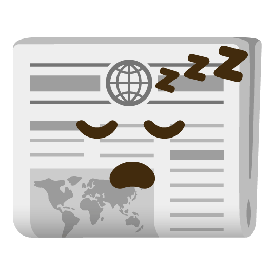 sleeping newspaper