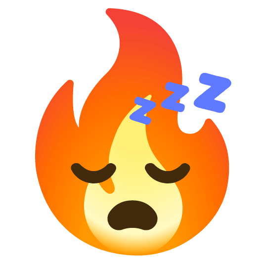 sleeping fire