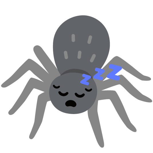 sleeping spider