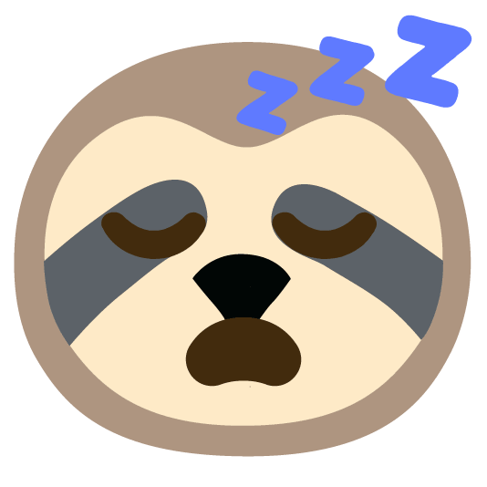 sleeping sloth