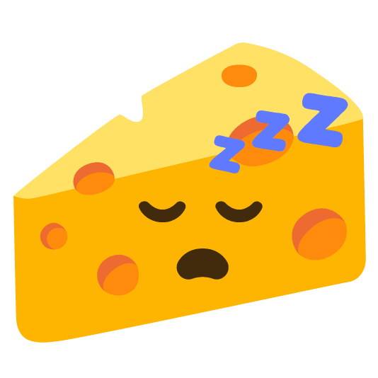 sleeping cheese wedge