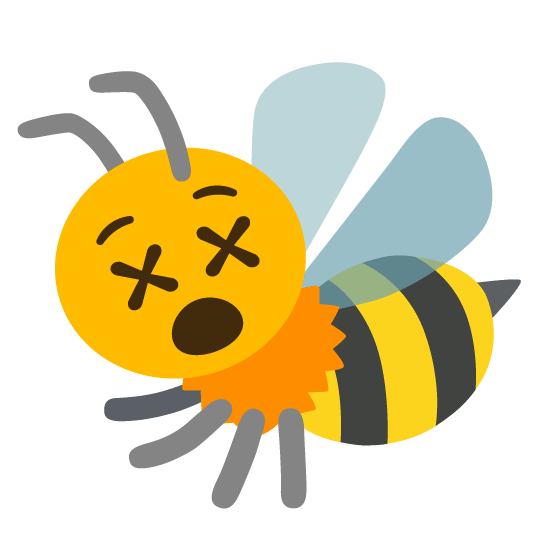 dizzy face bee