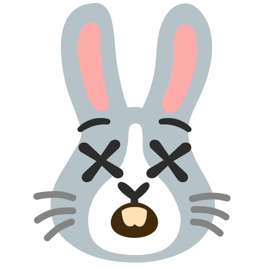 dizzy face rabbit