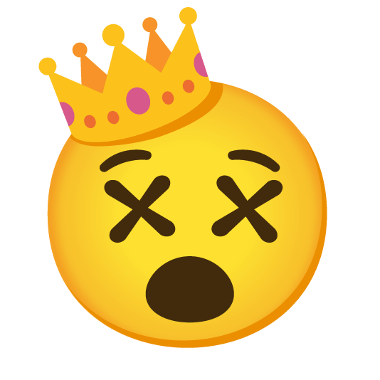 dizzy face crown